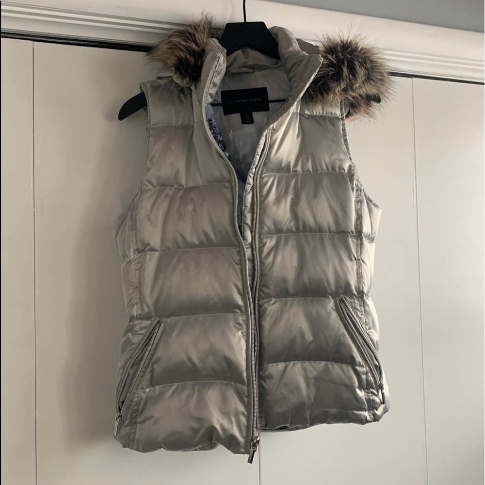 Lands End Womens puffer metallic vest